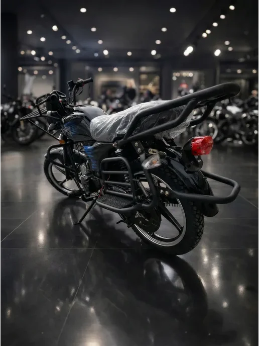 ТЕХНОМОТОРФ Мопед FORESTER STREET 110 см3 (49,9 см3) (черный), черный, фото 3