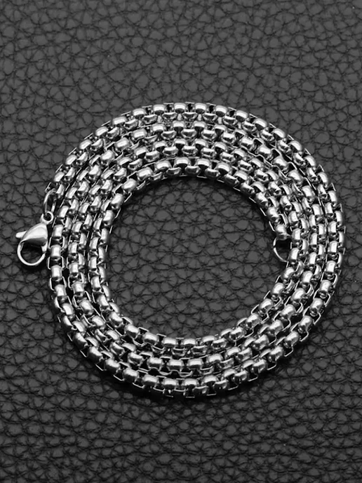 Gold & Silver цепочка на шею нержавеющая сталь 2мм, серебристый, фото 4