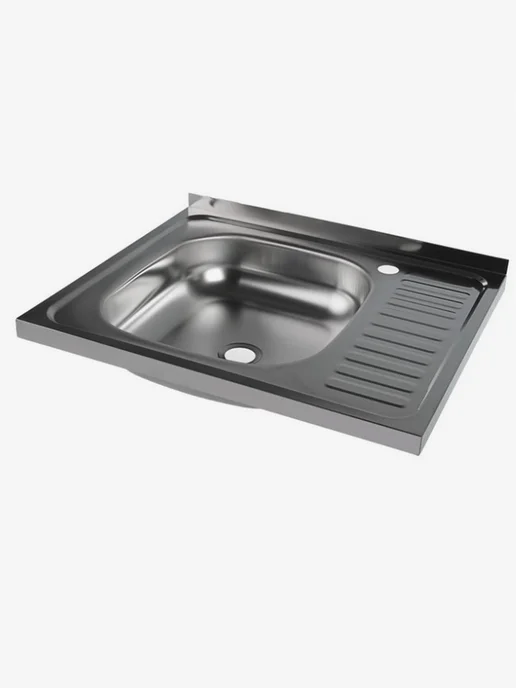 MIXLINE Накладная мойка для кухни с крылом 60*50 см, 60x50 см, фото 6