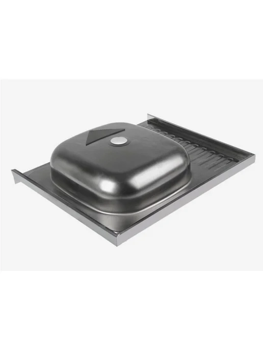 MIXLINE Накладная мойка для кухни с крылом 60*50 см, 60x50 см, фото 7