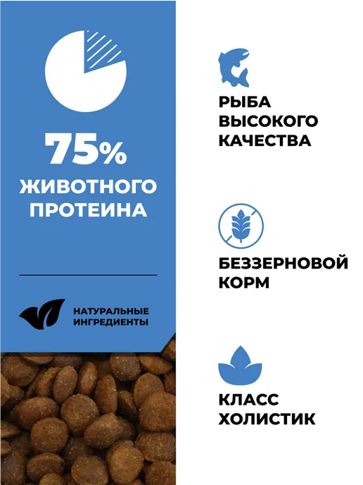 Сухой корм GO'KITCHEN для собак, беззерновой, щенки, лосось, 1,59 кг, фото 2