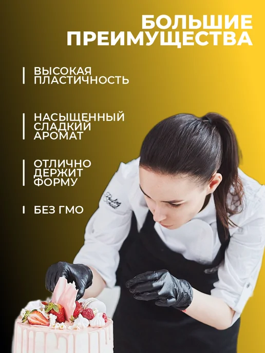 MISS CAKE Набор мастики для торта, 5 шт по 20г, 5 шт, 20 г, фото 2