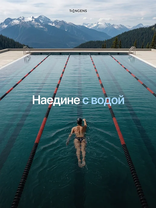 TANGENS Шапочка для плавания непромокаемая силикон, вариант, фото 5