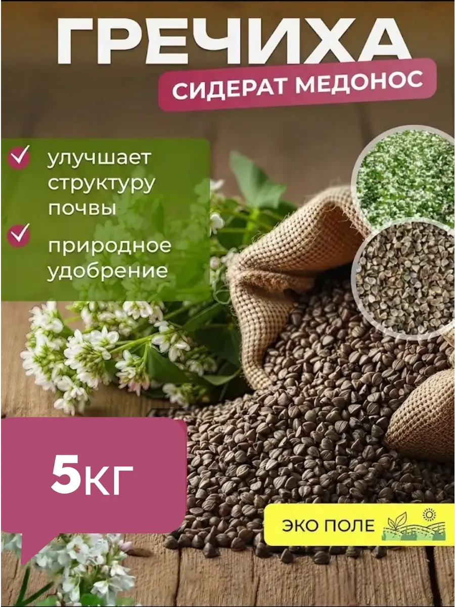 Гречиха семена 5 кг