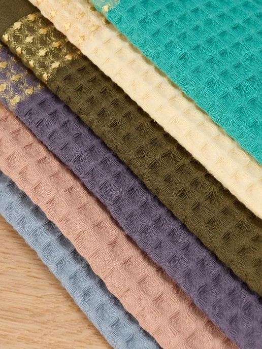 Кухонные полотенца вафельные набор 6шт 30х50 см, 6шт, 30x50 см, фото 6