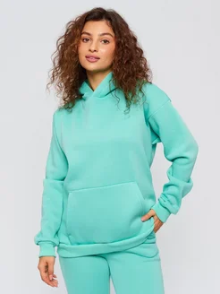 Худи оверсайз теплое с капюшоном с начесом