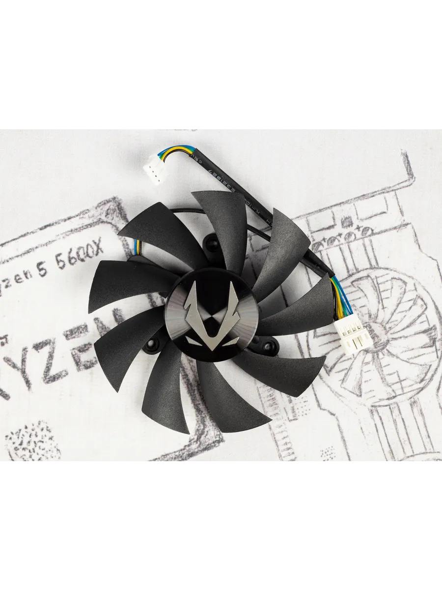 AiTech Вентилятор для Zotac RTX 2060 Super 2070 2080 GTX 1660 Ti ⌀8