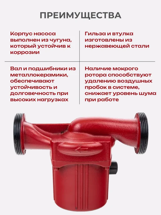 VALFEX Насос циркуляционный для отопления 32 60 180, вариант, фото 7