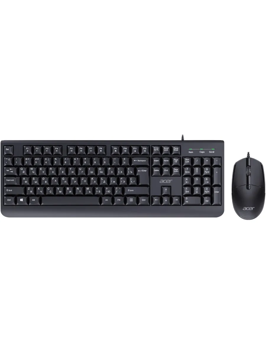 Acer Комплект клавиатура и мышь OCC400 черный