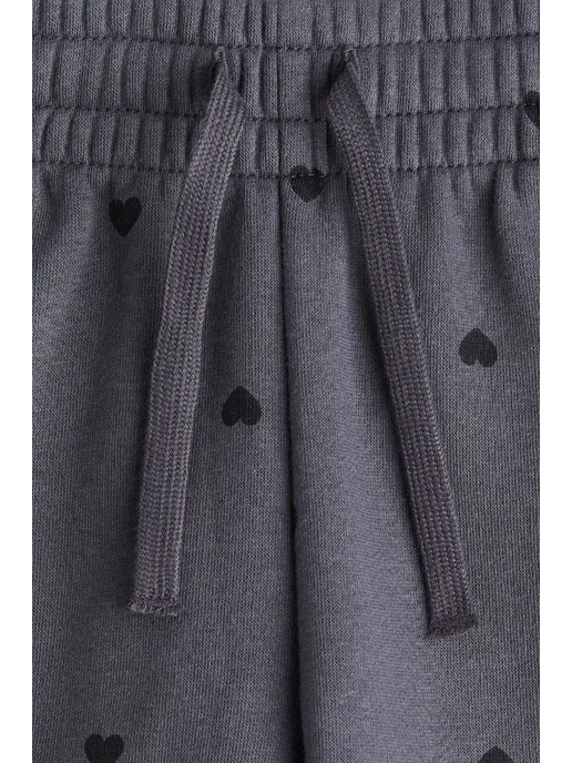H&M Детские джоггеры с начесом, серый, фото 2