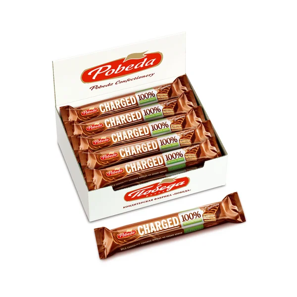 Батончик "ЧАРЖЕД" в молочном шоколаде без сахара, 20 шт/45 г