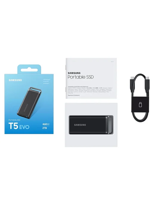 Samsung SSD Внешний 2Tb T5 EVO USB 3.2 Type C Черный, 2 ТБ, фото 5