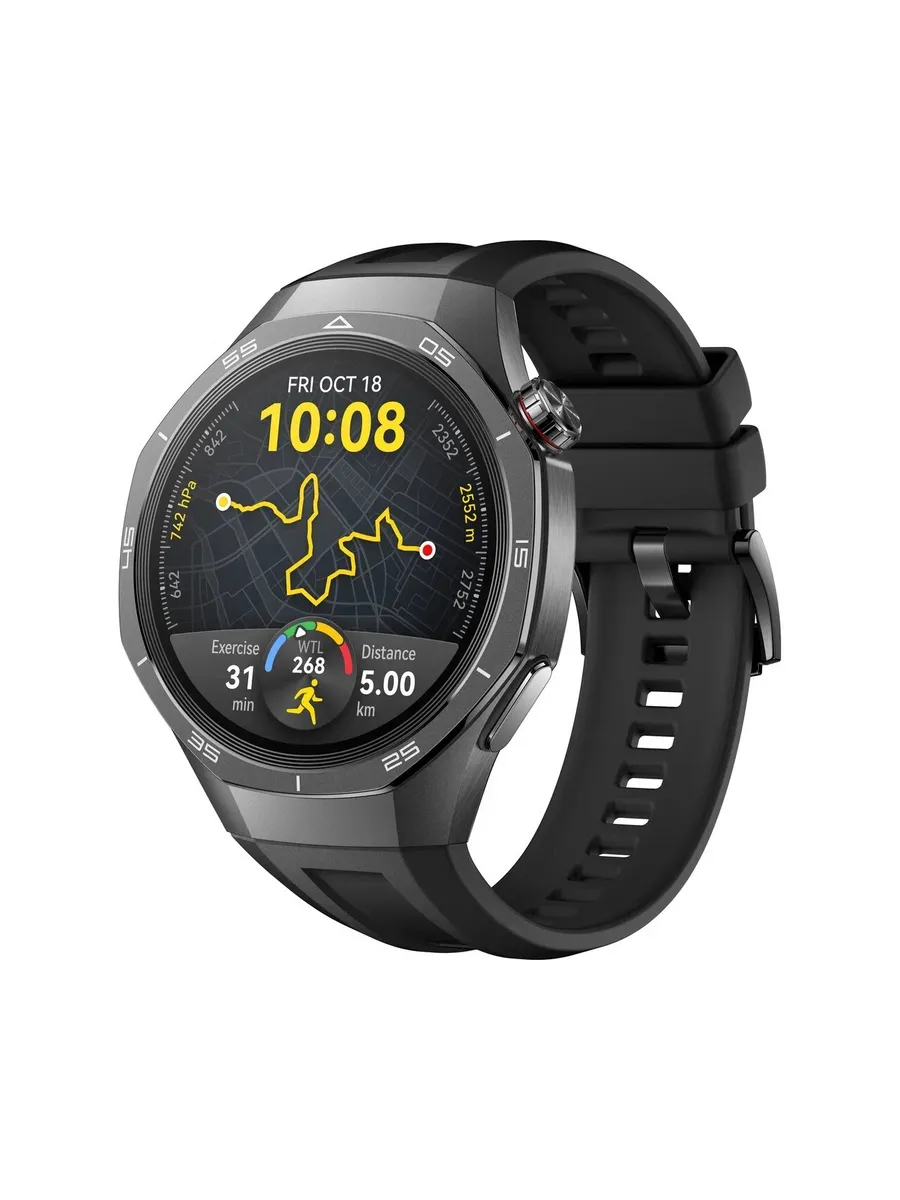 Умные часы Watch GT 5 Pro 46мм, черный, RU Huawei 530293953 купить за 17 149 ₽ в интернет‑магазине Wildberries