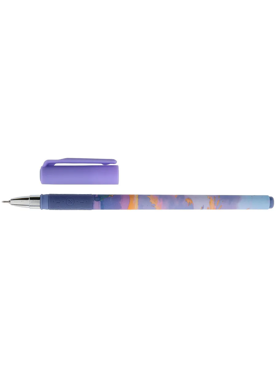 Ручка гелевая LOREX FLUFFY SKY SLIM SOFT GRIP кругл. корп. грип, 0,5мм синяя