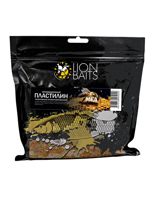 Lion Baits Пластилин инновационный ароматизированный 700г Мед, 700 г, фото 2