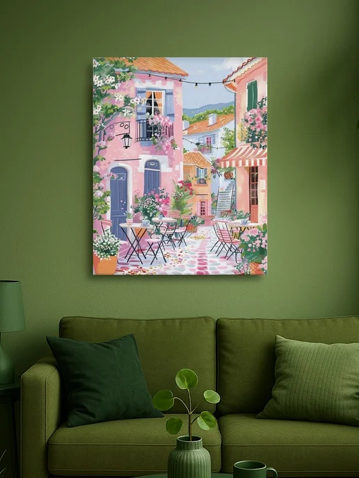 АртКод Картина на холсте 40 x 50 архитектура Италия, 40x50, фото 2