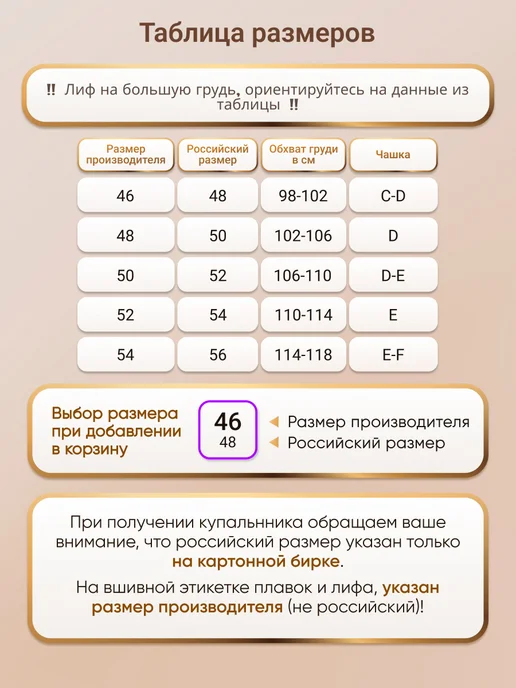 MollenaLayers Лиф купальный на большую грудь, вариант, фото 4