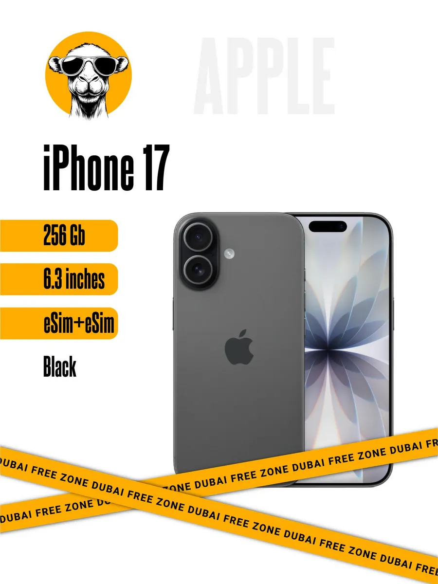 Смартфон iPhone 17 256Gb Black E-Sim