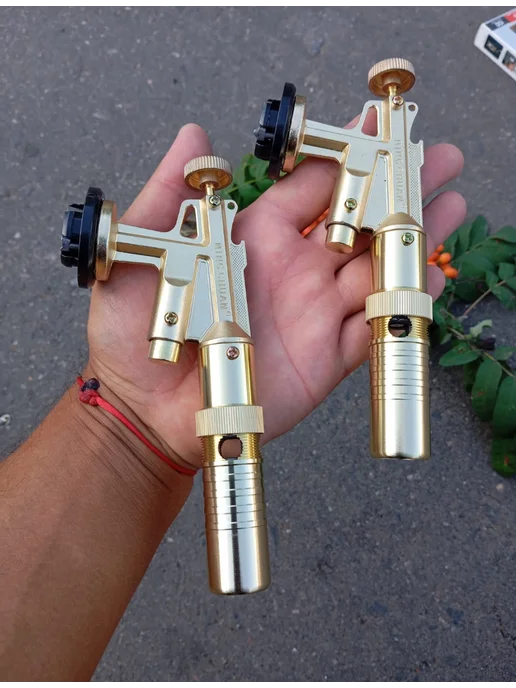 СпортсЭнерджи Газовая горелка для баллона латунь с пьезоподжигом 985, желтый, фото 4