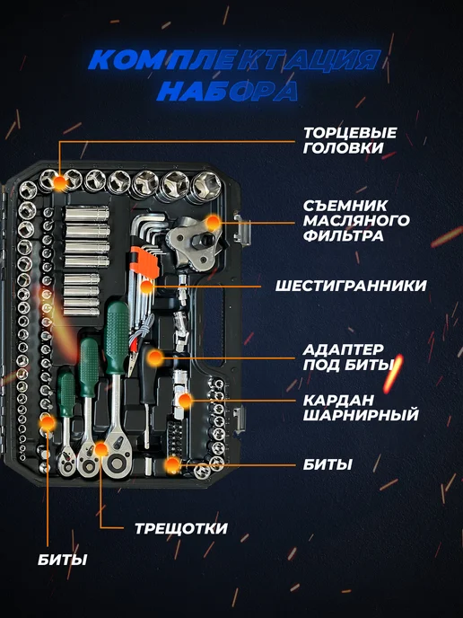 MIDOM Набор инструментов для авто, вариант, фото 6