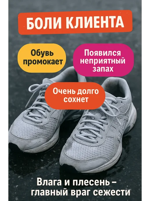 АГЭ9 Электрическая сушилка для обуви, белый, фото 2