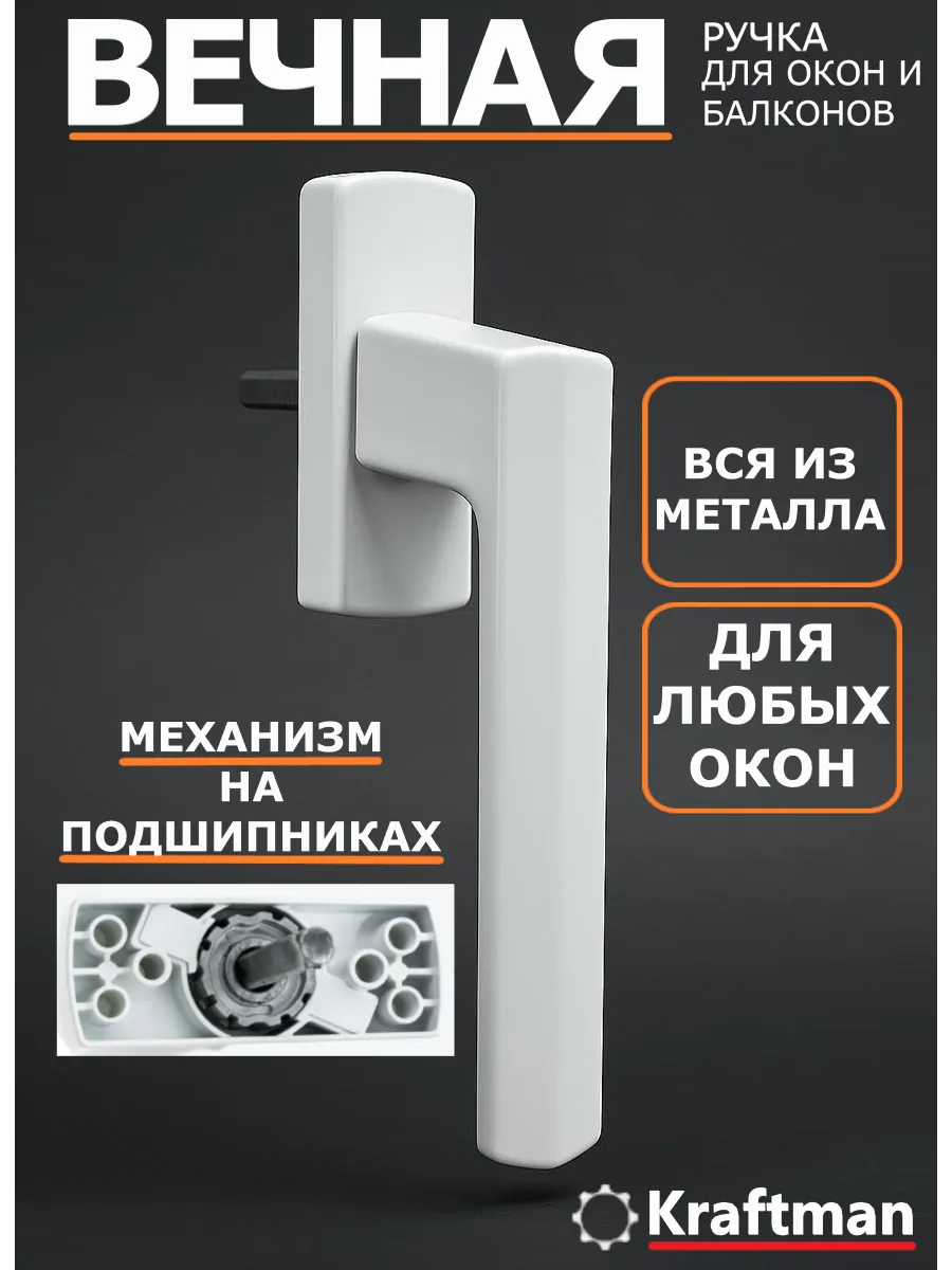 Ручка для пластикового окна металлическая