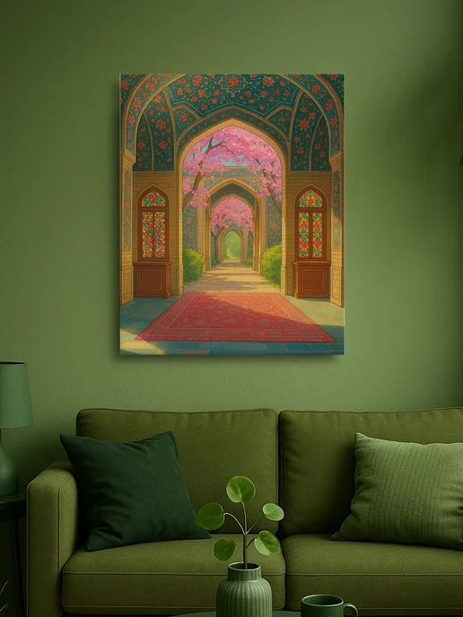 АртКод Картина на холсте 40 x 50 архитектура Марокко, 40x50, фото 2