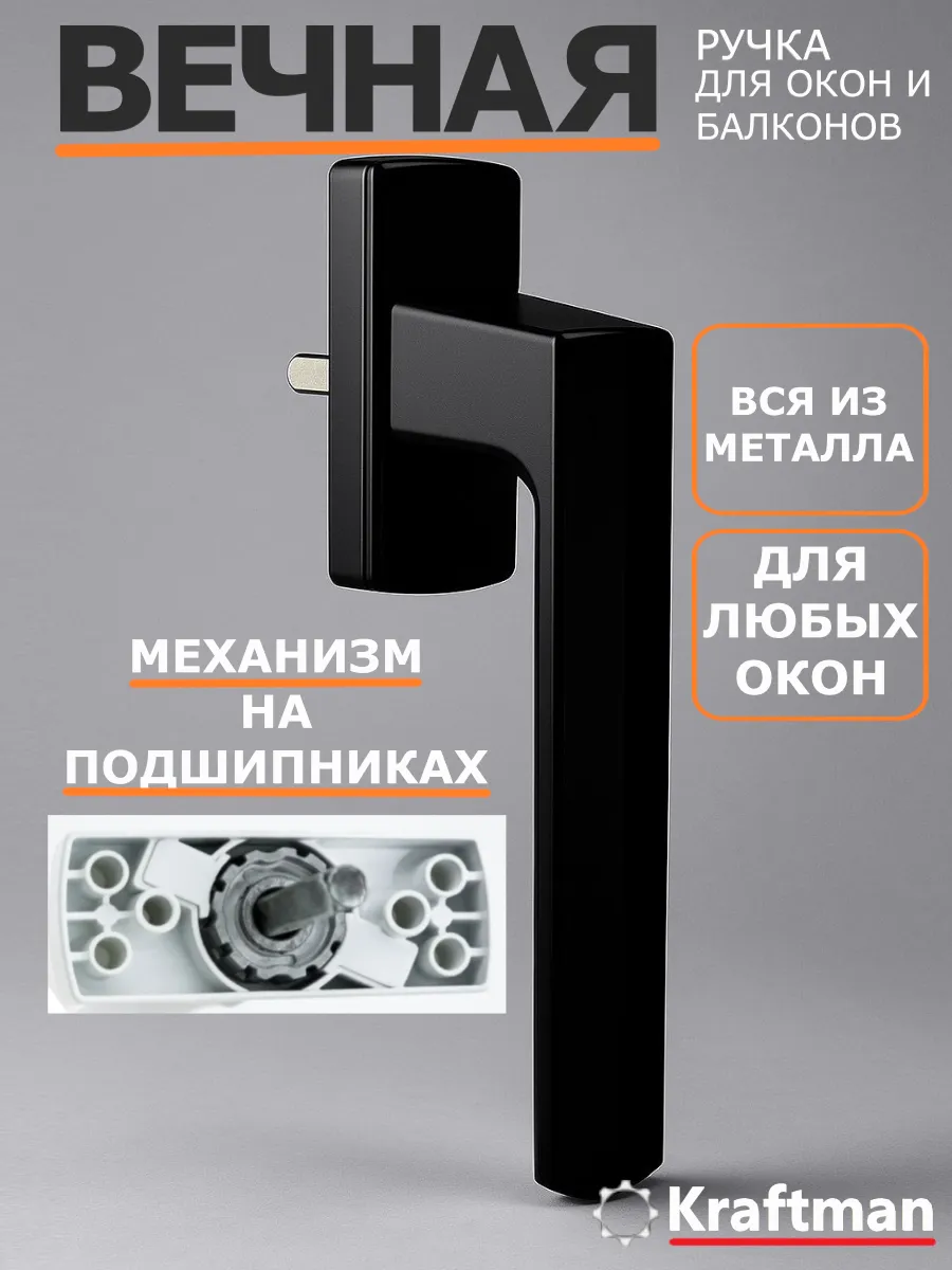 Ручка для пластикового окна металлическая