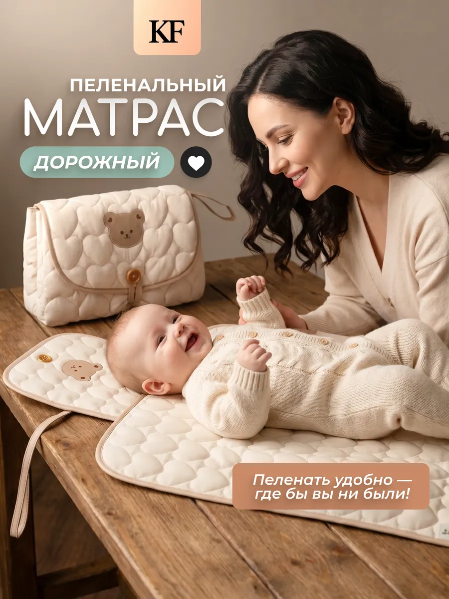 Пеленальный матрасик непромокаемый