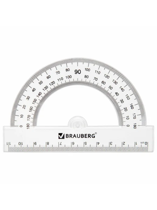 Brauberg Набор чертежный линейка 20 см, 2 треугольника, вариант, фото 4