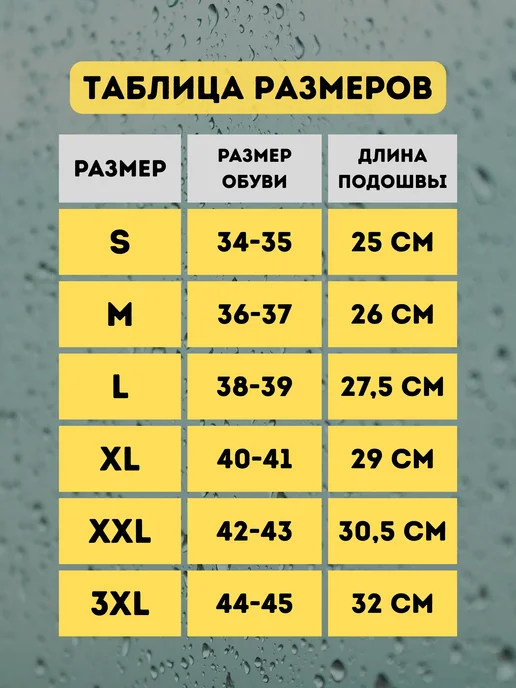 Дождевики для обуви силиконовые чехлы от дождя многоразовые, вариант, фото 5