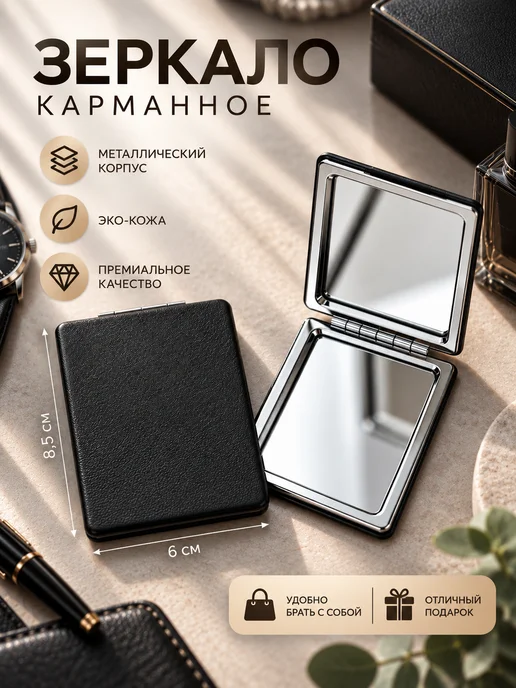 зеркало карманное в сумку, вариант