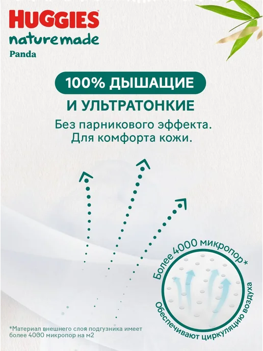 HUGGIES Подгузники для новорожденных Panda 2 р S 4-7 кг 74 шт, 47 кг, 74 шт, фото 7