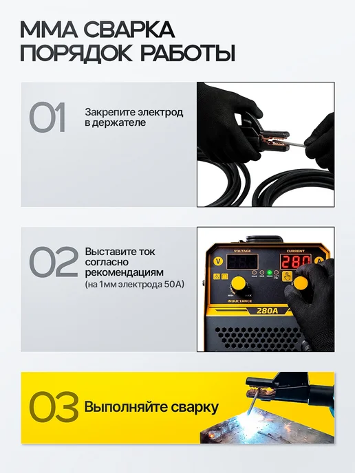 Krona Сварочный аппарат полуавтомат 280A с без газа, вариант, фото 7