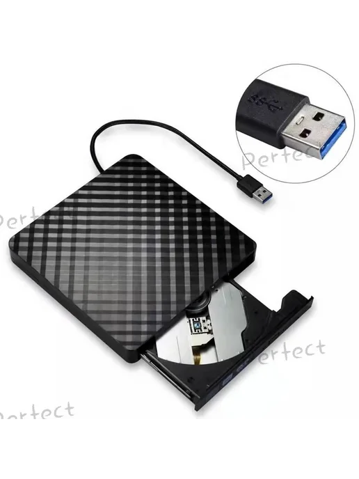 Внешний CD DVD привод USB 3 0 ультратонкий, вариант, фото 5