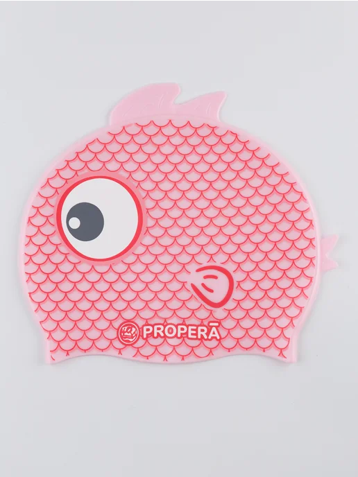 PROPERĀ Шапочка FLEXIFIT SILK EFFECT PRINT MINI FRIENDS AQUA FISH, розовый, фото 2