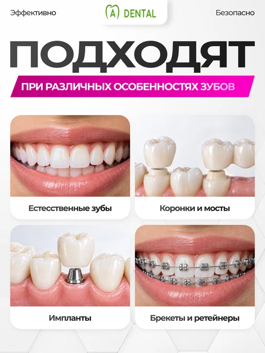 A-DENTAL Набор Монопучковая щетка 2 шт и ершик для зубов 6 шт, 2 шт, 6 шт, фото 7