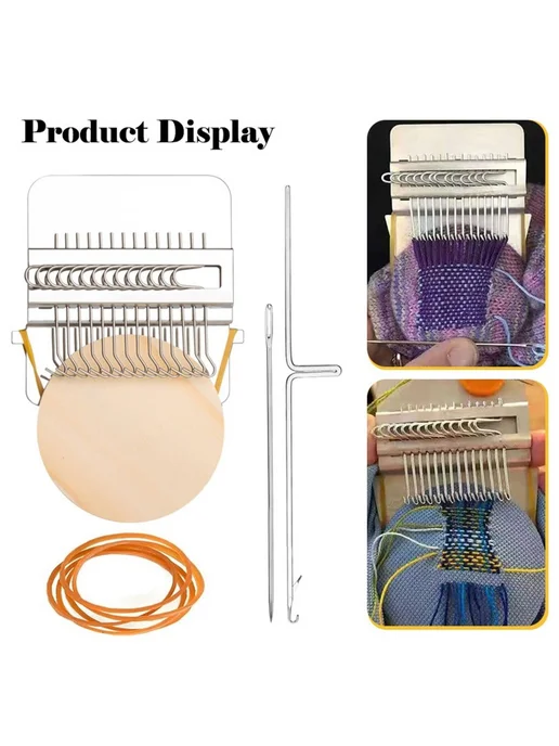 Вязальная машина DIY мини портативная, вариант, фото 6