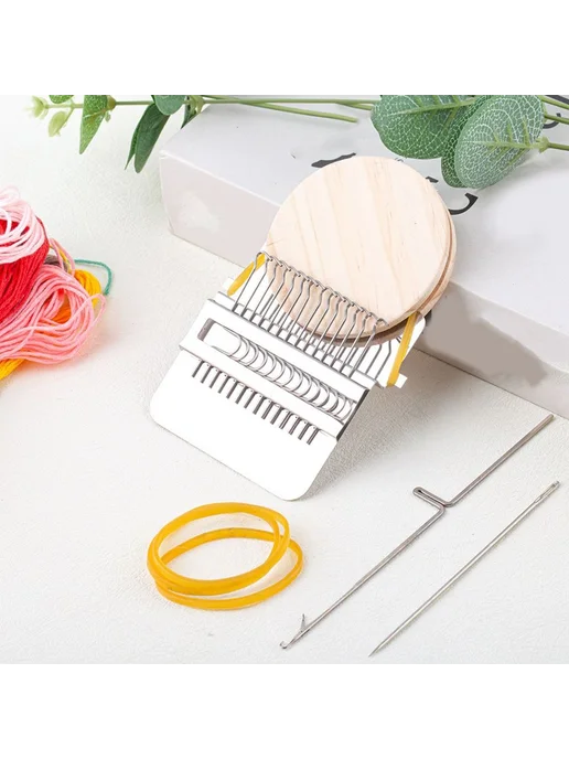 Вязальная машина DIY мини портативная, вариант, фото 7