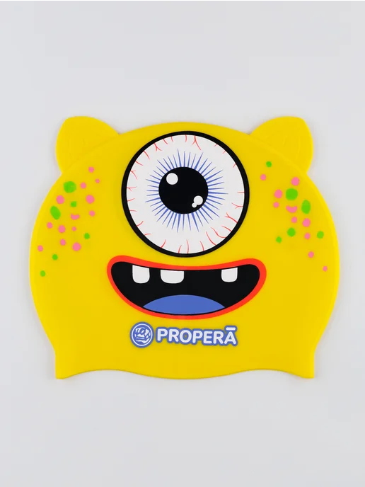 PROPERĀ Шапочка FLEXIFIT SILK EFFECT PRINT MINI FRIENDS EYEQ, желтый, фото 2
