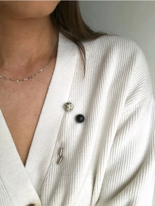 ELENA MINAKOVA Jewelry Design Брошь булавка, черный, фото 5