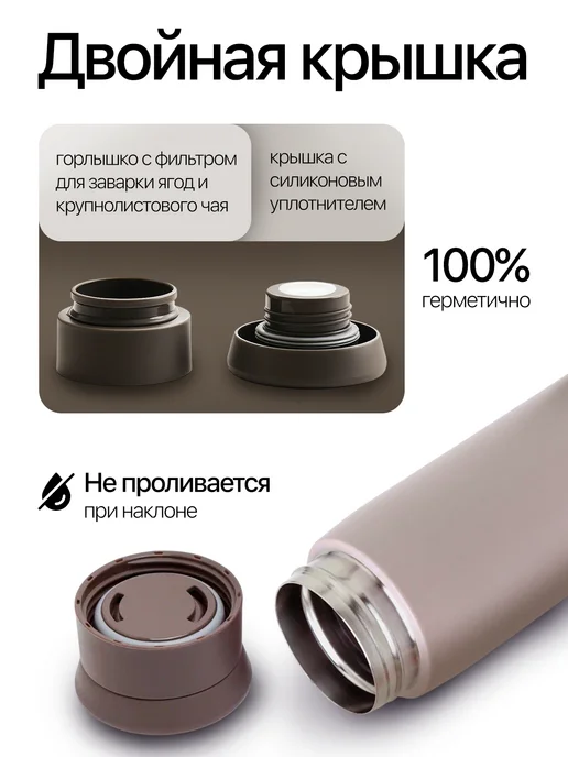 Вондер Плейс Wonder Place Термокружка 500 мл. термос 0.5 женский, 500 мл, фото 2