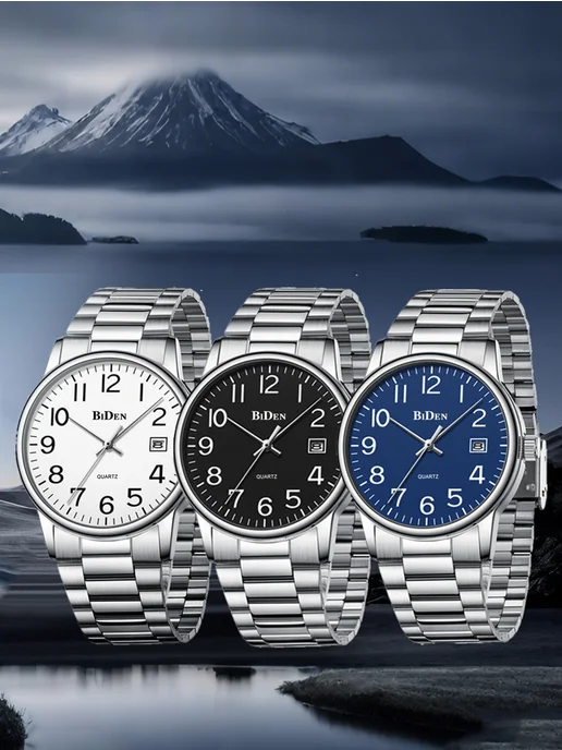 BIDEN WATCH часы цифровые наручные классические, черный, фото 2