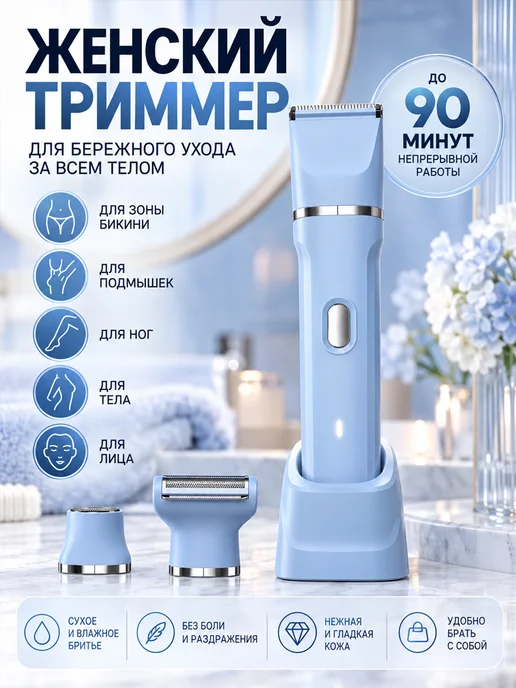 pritech Триммер для женщин, синий