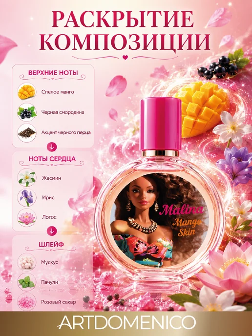 Iren Adler Туалетная вода Malina Mango Skin женская 100ml, 100 мл, фото 3