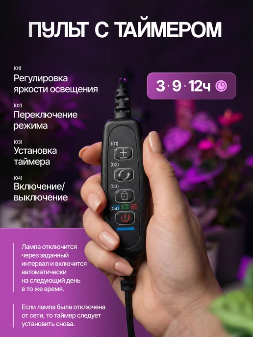 Host Фитолампа для растений полного спектра 40 Вт, 40 Вт, фото 8