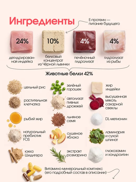 Сухой корм КОСМОБАКА для собак, мелкие, рыба, 2 кг, фото 6