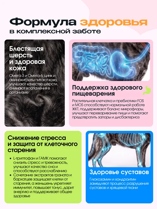 Сухой корм cosmodog Космодог для собак, пожилые, ягненок, 2 кг, фото 4