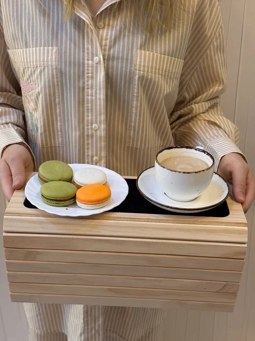 КоучБорд Столик подставка декоративная накладка на подлокотник дивана, бежевый, фото 7