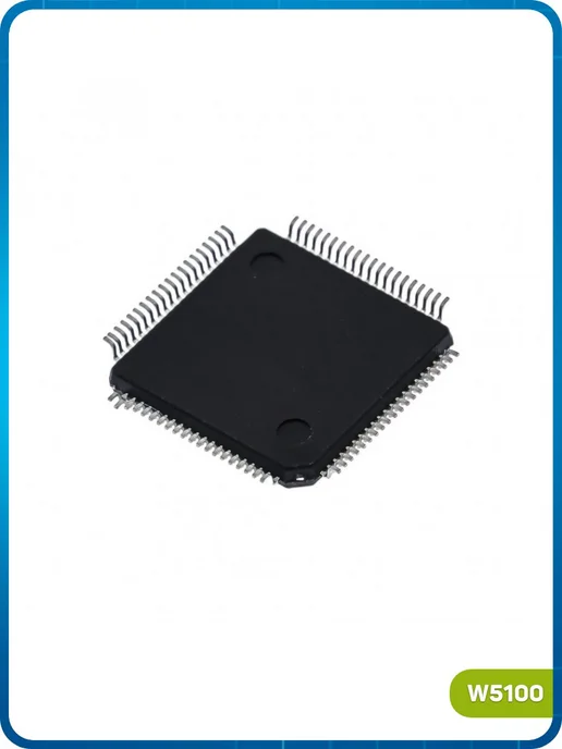 MobiRound Контроллер Ethernet WIZNET W5100 (LQFP-80), вариант, фото 2